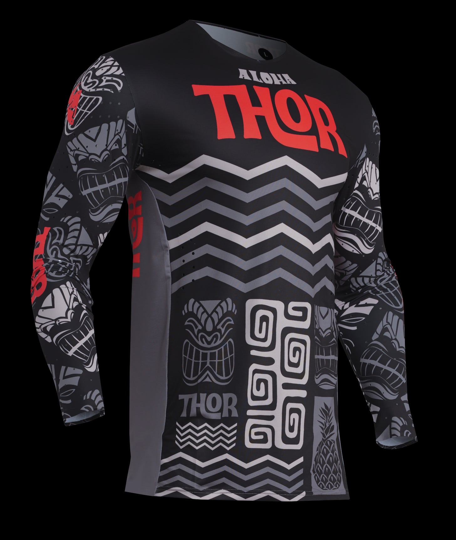 Thor Spring 2024 Motocross Jersey Prime Aloha Black